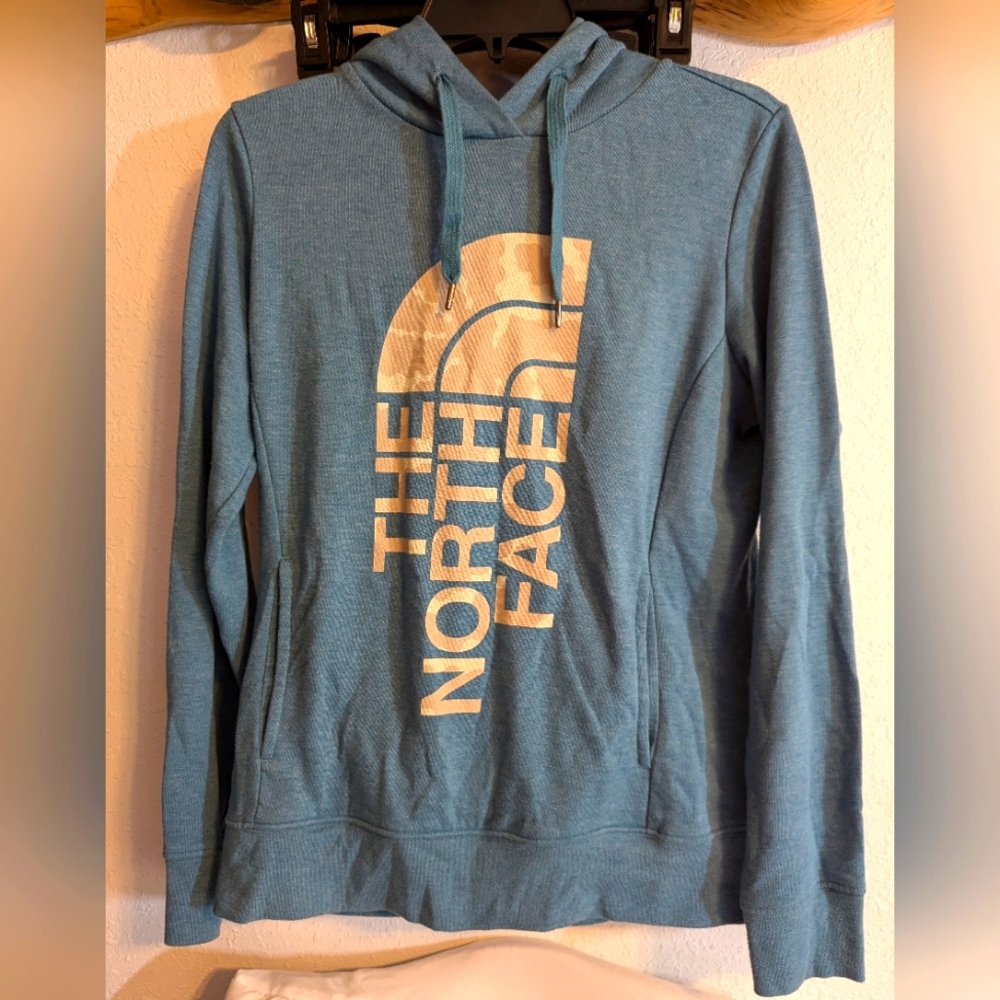 Ladies Aqua/Blue The North Face Hoodie Size Medium